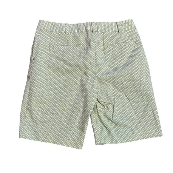 Talbots Lime Green Sailboat Print Chino Shorts Size 4 - Picture 3 of 8